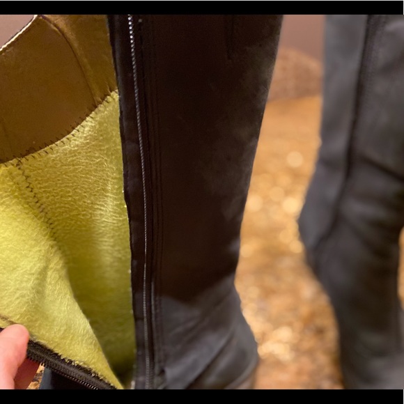 El Naturalista Wedge Boots With Spats and Awesome Lime Green Liners! - Picture 6 of 14